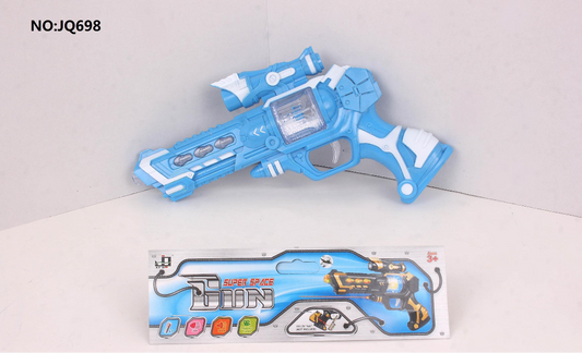 Gun-music, light, projecting